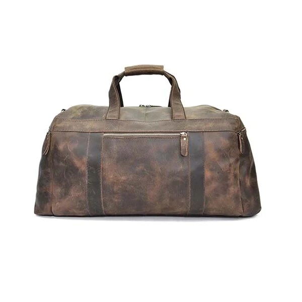 Buffalo leather bag, Full grain leather bag, Leather bag with brass buckles, YKK zipper leather bag, Spacious leather bag, Brown leather bag, Leather shoulder strap, Leather bag with external compartments, Premium leather bag, Durable leather bag, Leather bag for travel, Leather bag for men, Leather tote bag India, Brass hardware leather bag, Versatile leather bag