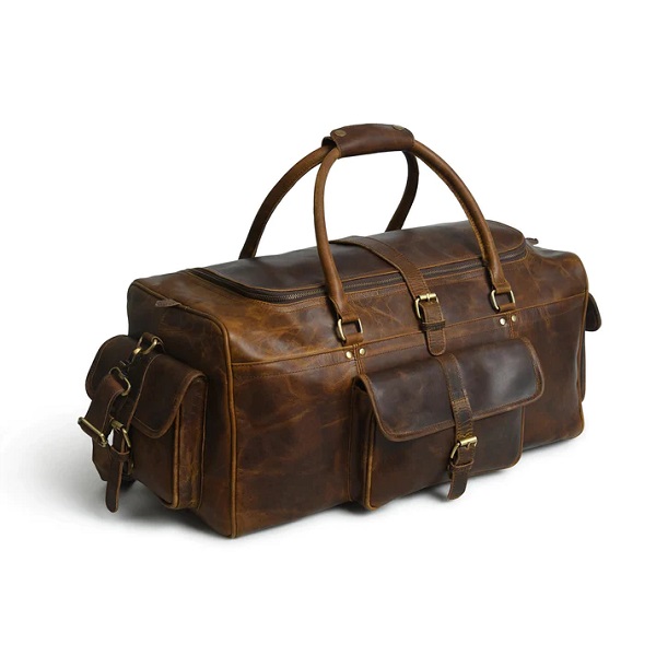 Full grain buffalo leather bag, Leather bag with brass hardware, Brown leather bag, Blue leather bag, Leather bag with cotton lining, Stylish leather bag, Durable leather bag, Leather tote bag, Leather bag for men, Leather bag for women, Premium leather bag, Versatile leather bag, Leather travel bag